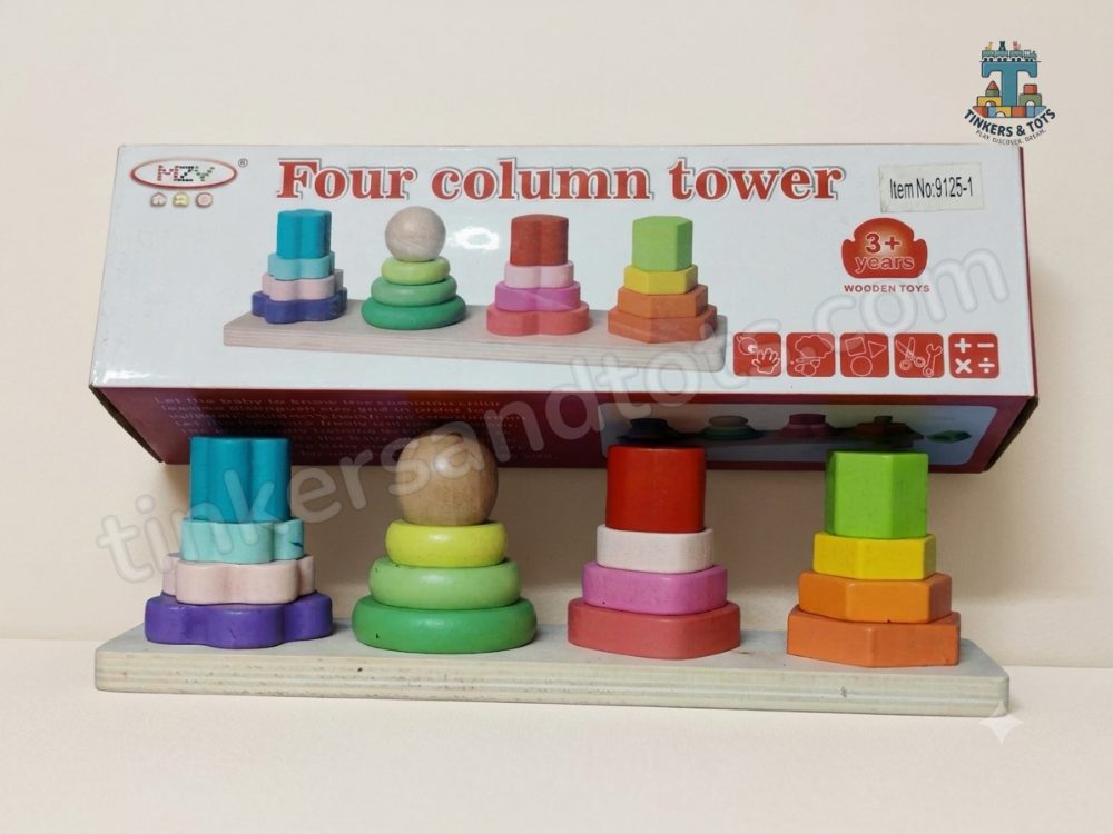 Four shape column tower