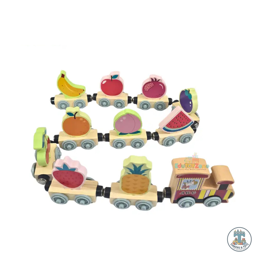 Magnetic Wooden Train With Fruits