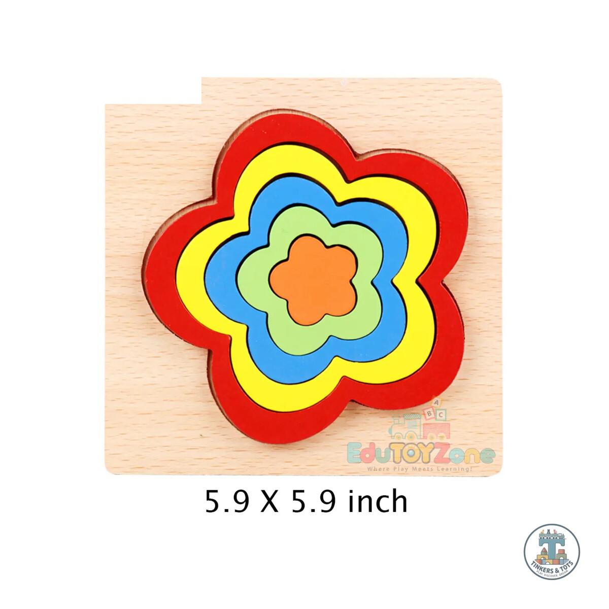 Geometric Shape Puzzle - Flower