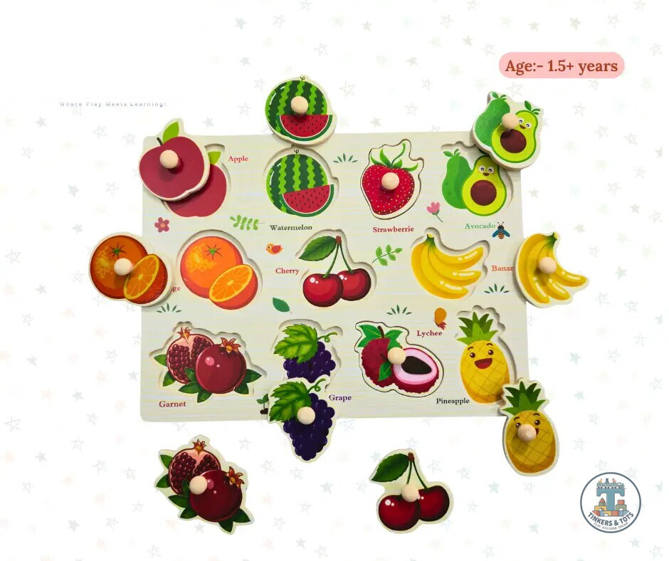 Fruits Wooden Pin Puzzle Y-001