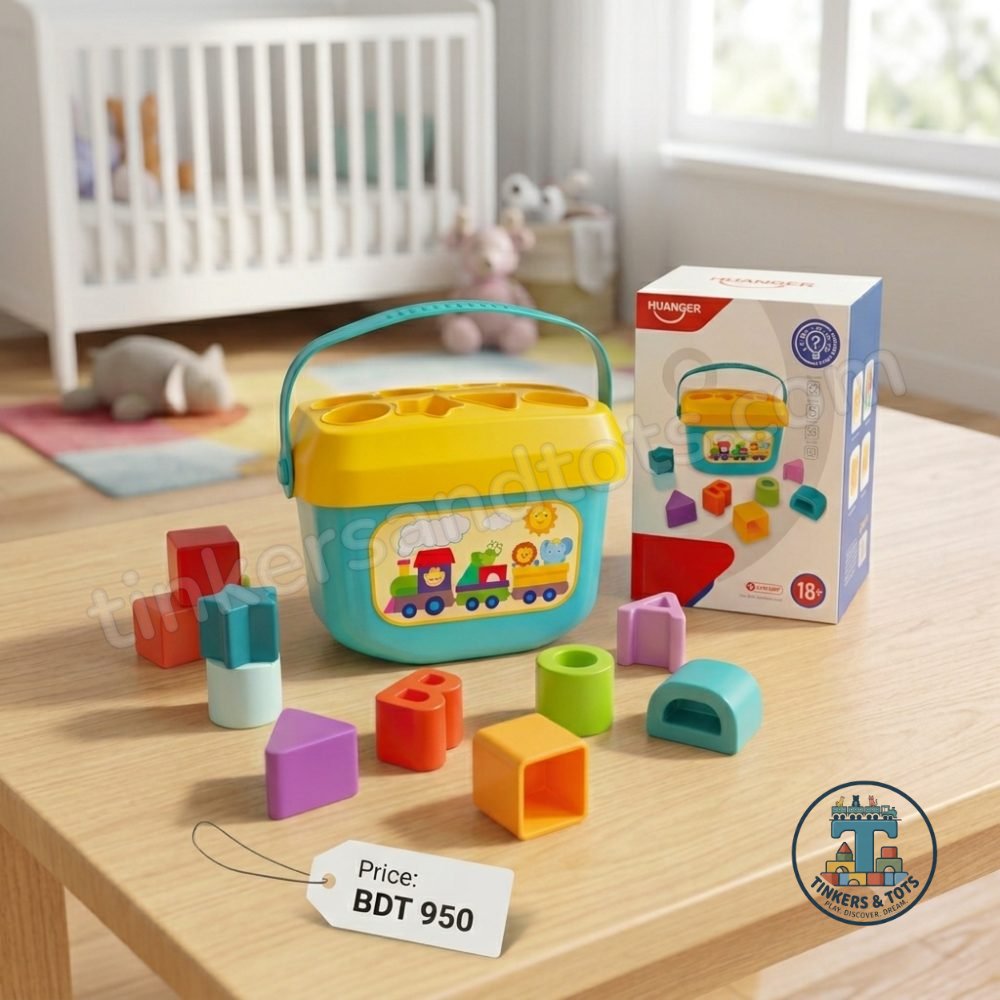 Shape sorter bucket