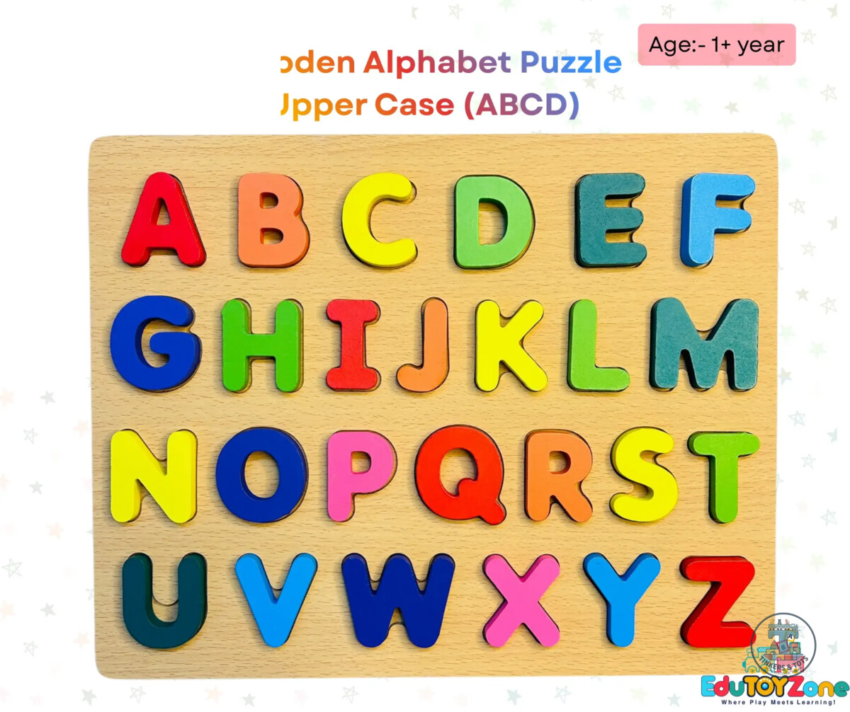 Wooden Alphabet Puzzle Upper Case (ABCD)