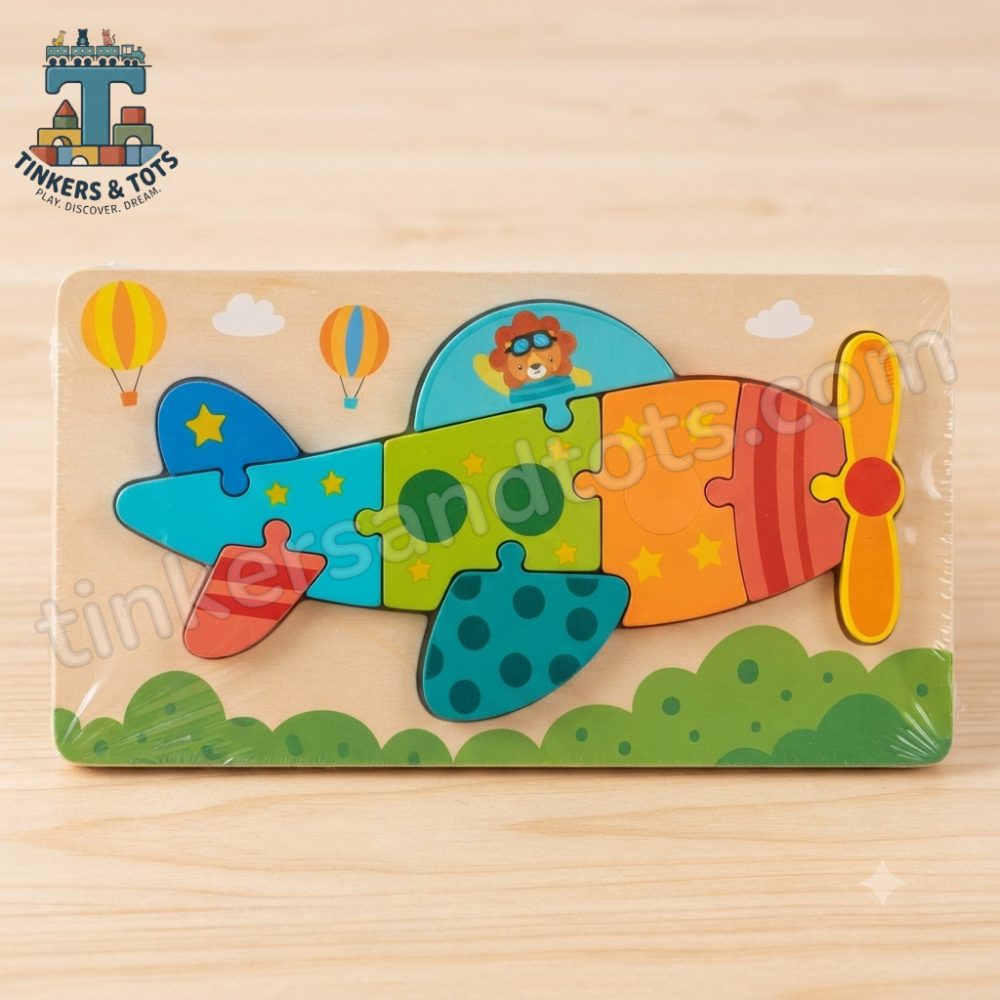 Wooden colorful puzzle - Aeroplane