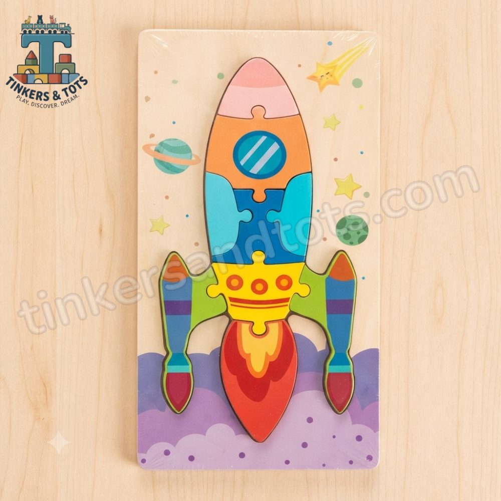 Wooden Colorful Puzzle Board