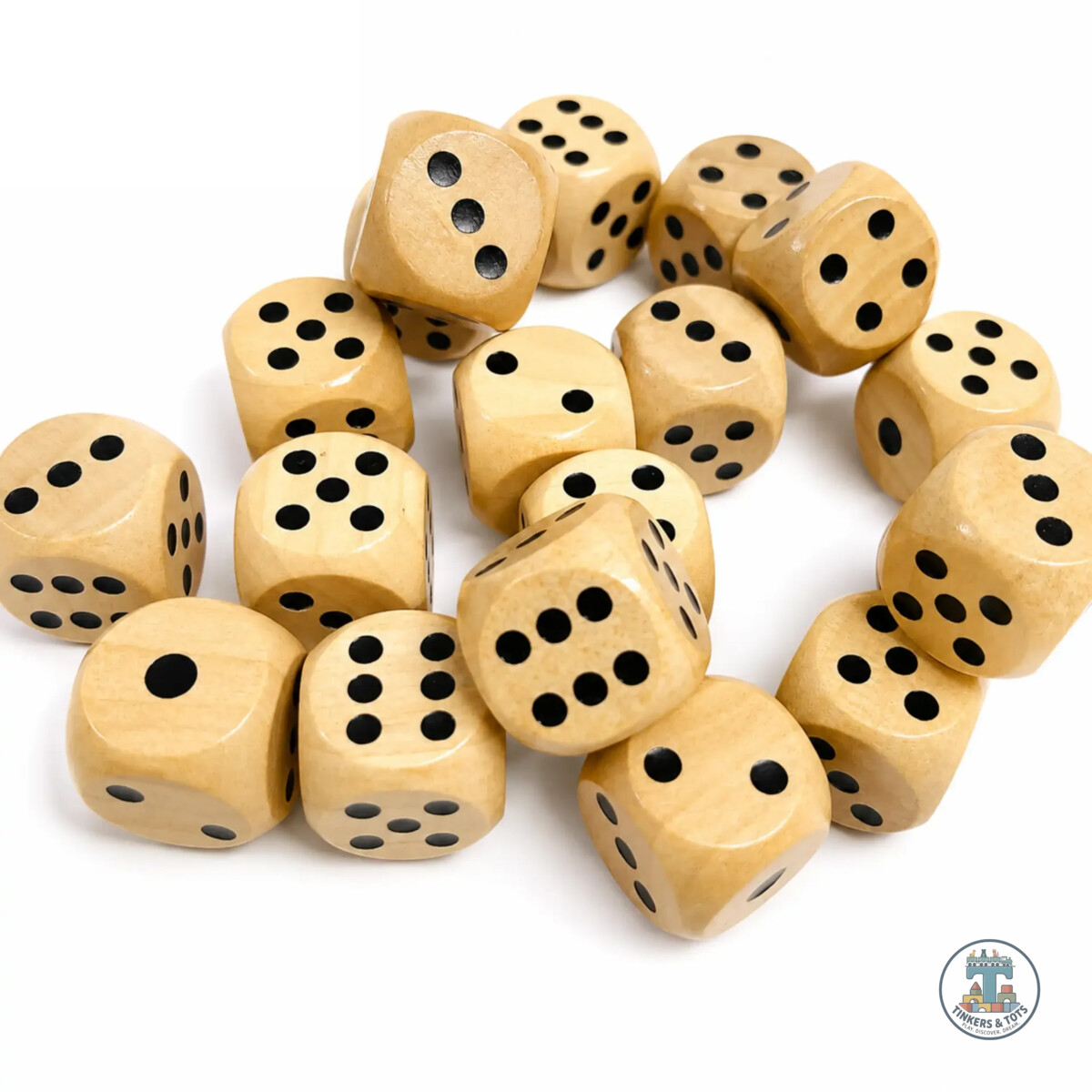 Wooden Dice 16mm (2Pcs)