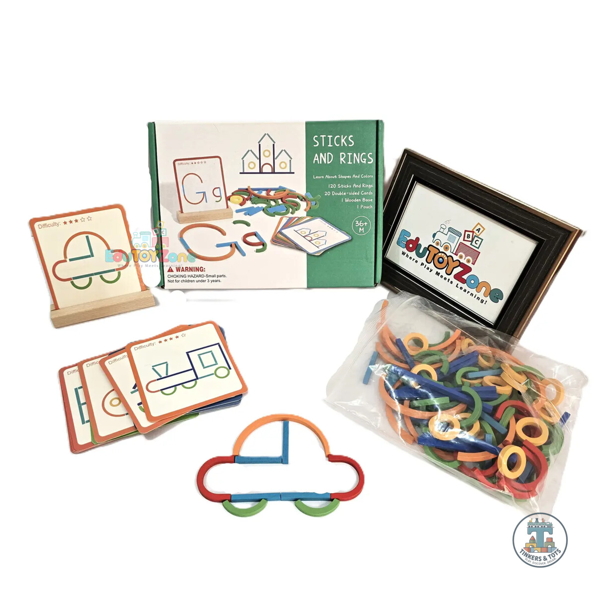 Wooden Sticks and Rings Shape Builder