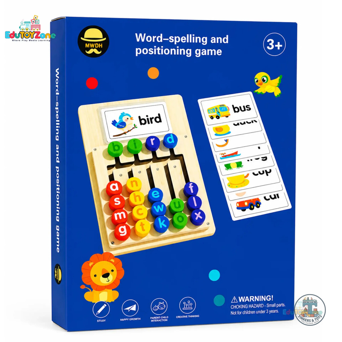 Word-spelling and positioning game